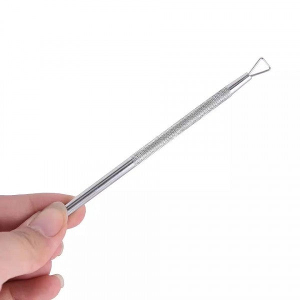 1 Piece Stainless Steel Nail Polish Remover Tool - Silver