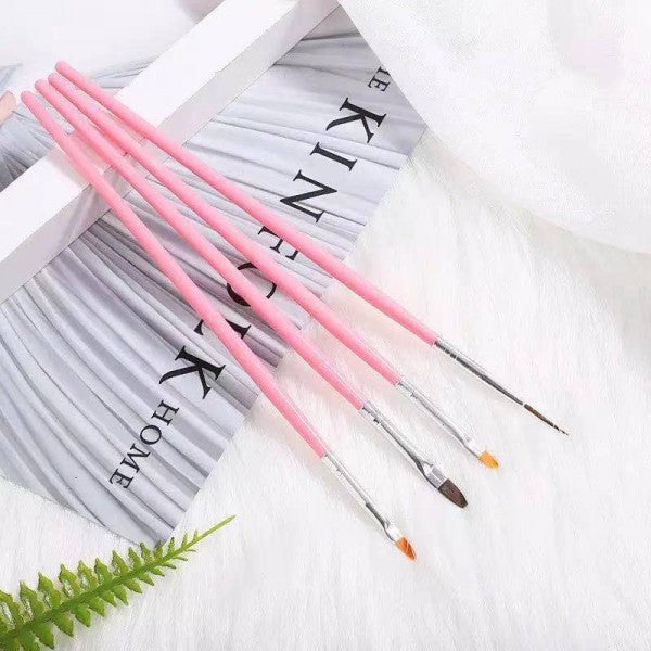 15 Pcs Nail Brush Kit Plus 5 Pcs Diamond Pen Set - Multi Color