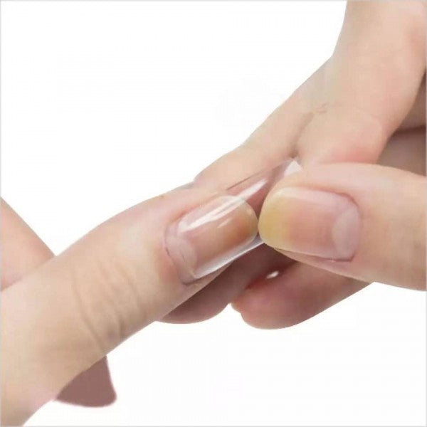 1 Box Of 100 Pcs Crystal Extension Nails - Transparent