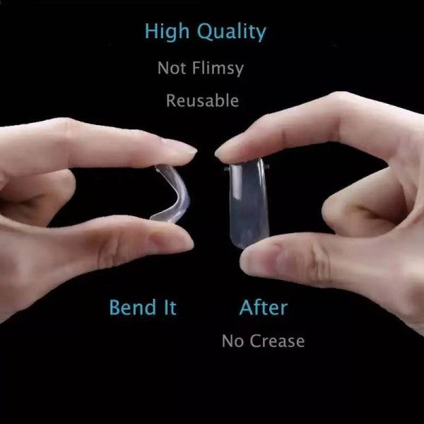 1 Box Of 100 Pcs Crystal Extension Nails - Transparent