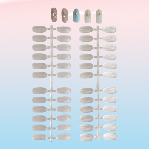 10 Pellets 240 Pcs Nail Art Color - Transparent