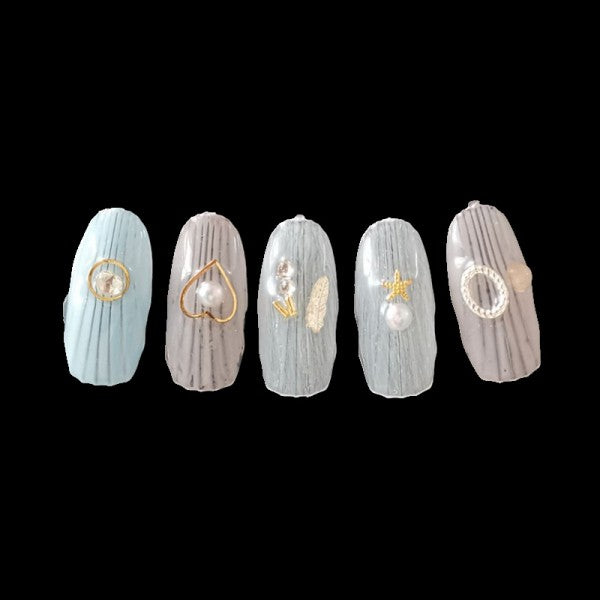 10 Pellets 240 Pcs Nail Art Color - Transparent