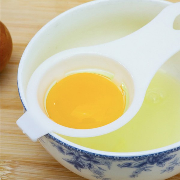 Egg Yolk Separator Dispenser Baking Tool - White - Shop N Save