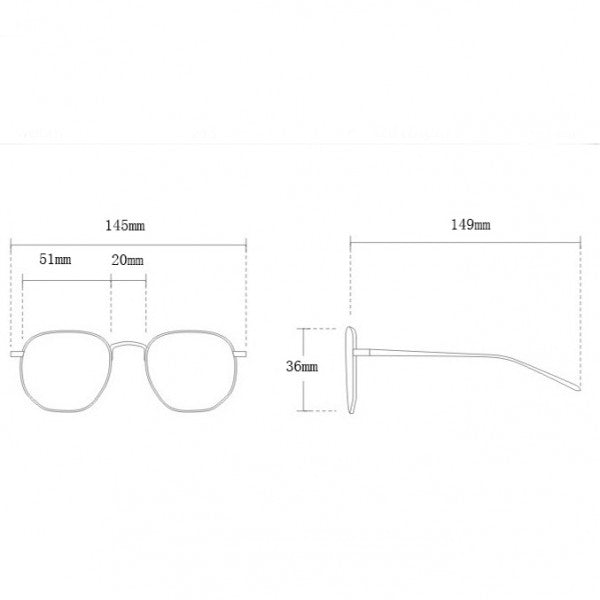 Metal Leg Vintage Rimless Sun Glasses - Brown - Shop N Save