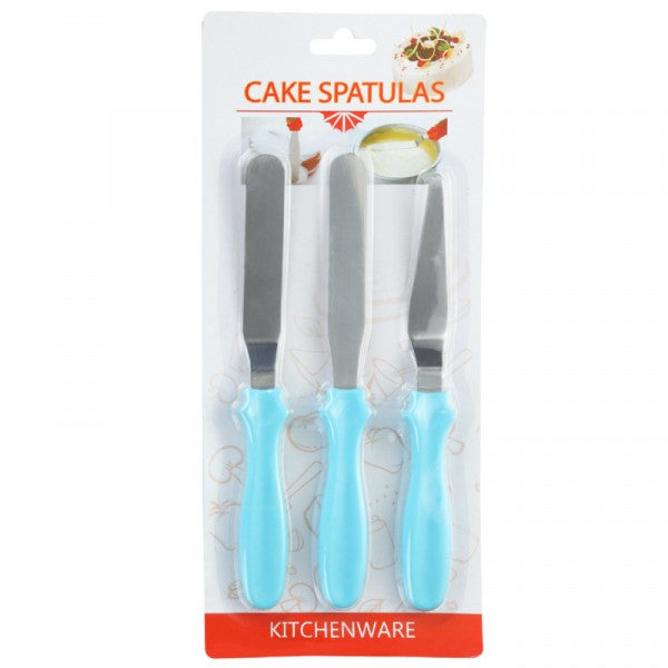 3 Pieces Cream Cake Decorating Spatula Set - Red - Shop N Save