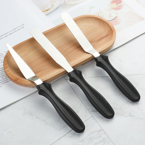 3 Pieces Cream Cake Decorating Spatula Set - Red - Shop N Save