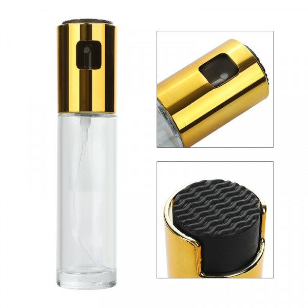 100Ml Glass Bottle Mister BBQ Oil Sprayer - Silver