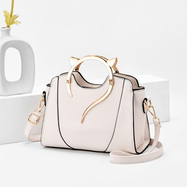 Fashion Trend Simple Single Shoulder Handbag - White