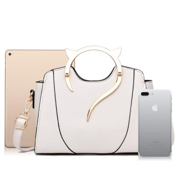 Fashion Trend Simple Single Shoulder Handbag - White