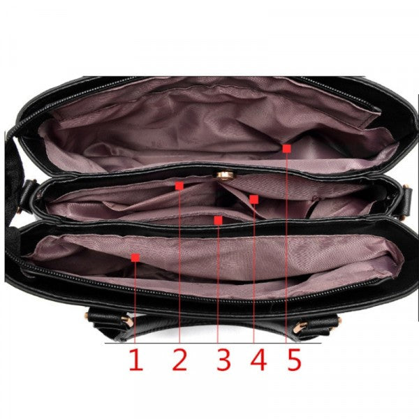 High Quality Casual Fashion Crossbody Handbags - Red Wine - Shop N Save