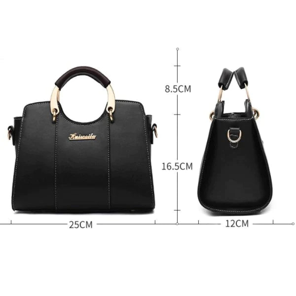 Fashion Style Casual Tote Handbag - Black - Shop N Save
