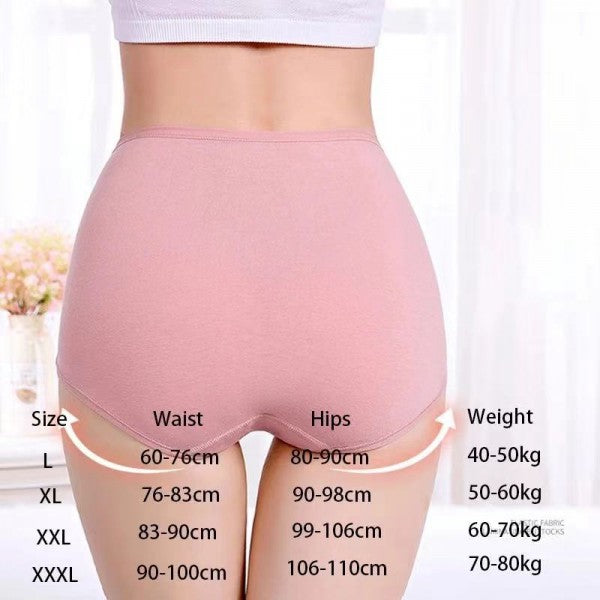 Soft Embossed Rose Cotton Ladies Underwear - Light Purple
