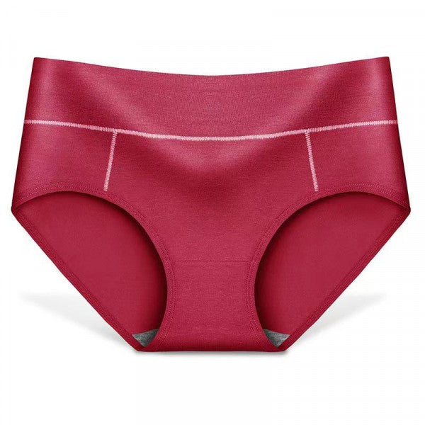 Cotton Mid Waist Fashion Ladies Panties - Gray