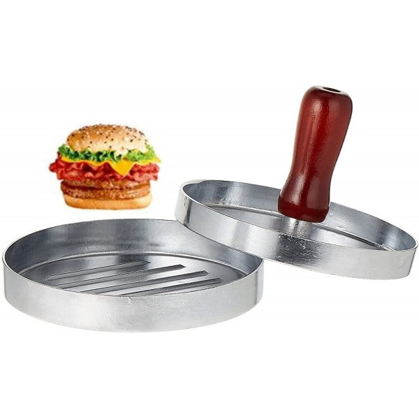 Easy Hamburger Press And Patties Maker - Silver - Shop N Save