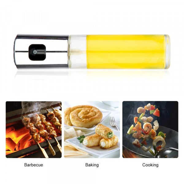 100Ml Glass Bottle Mister BBQ Oil Sprayer - Golden
