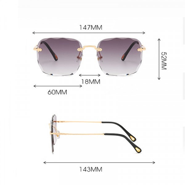 Girls Fashion Suqare Gradient Sunglasses - Light Purple - Shop N Save