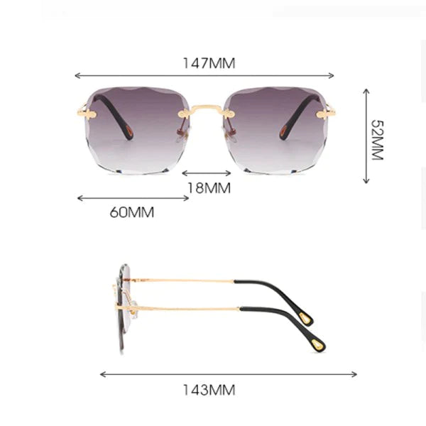 Girls Fashion Suqare Gradient Sunglasses - Pink - Shop N Save