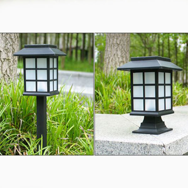 2 Pcs Solar Charging Large Size Garden Decors Lamp Lights - Yellow