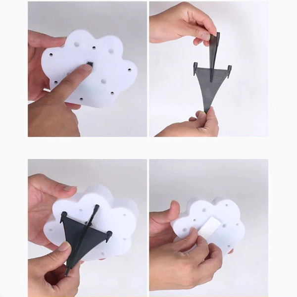 2 Piece Paws Design Solar Charge Home Garden Decoration Light