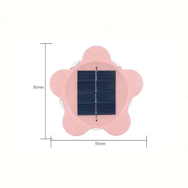 2 Pcs Stars Solar Charging Wall Decors Night Lights - White