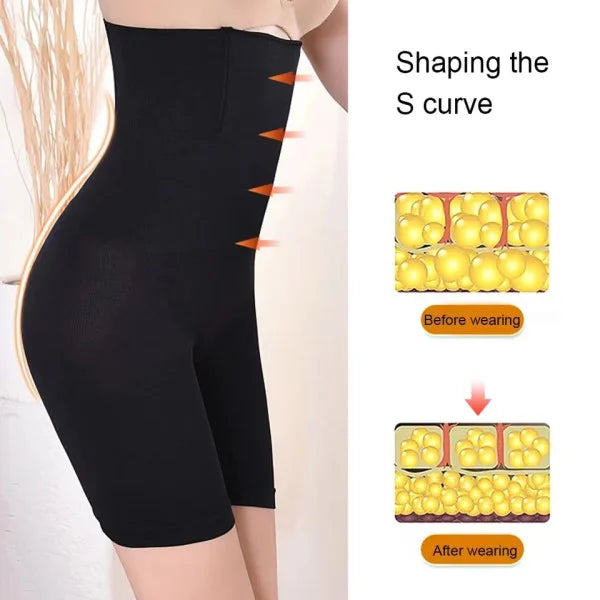SlimFit Black Seamless High Waist Underwear for Women perfect for sportswear and gym activities