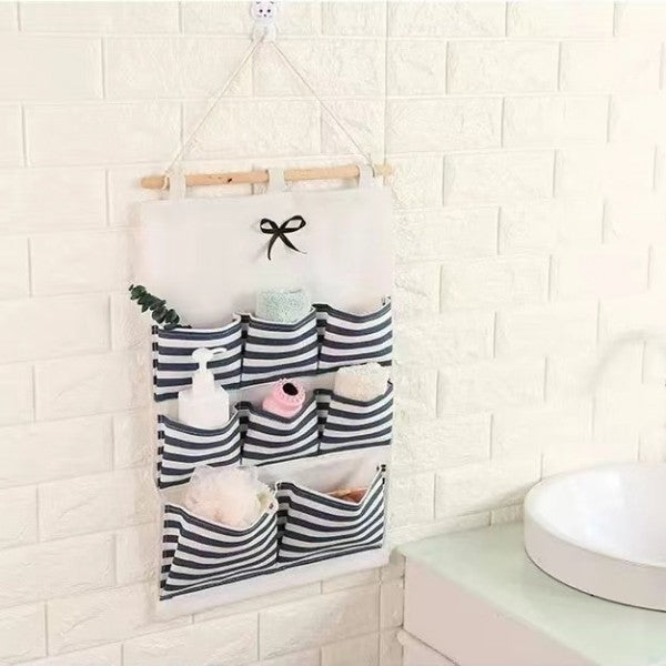 8 Pockets Home Wall Mounted Wardrobe Organizer Bag - Shop N Save