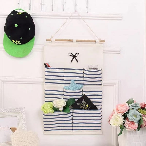 8 Pockets Home Wall Mounted Wardrobe Organizer Bag - Shop N Save