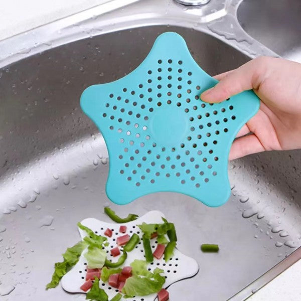 Kitchen Bathroom Sink Drain Filter Strainer Hair Catcher - Blue - Shop N Save