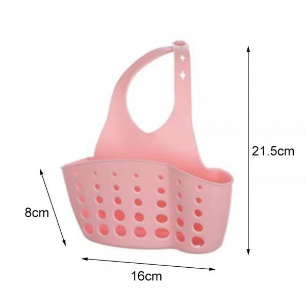 Kitchen Adjustable Snap Sink Storage Strainer Holder - Green