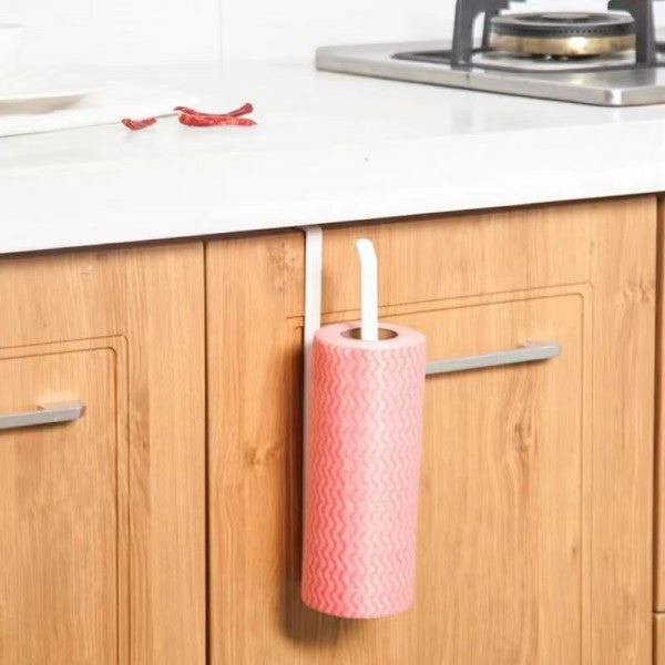 Kitchen Bathroom Cabinet Paper Roll Holder Rack - White - Shop N Save