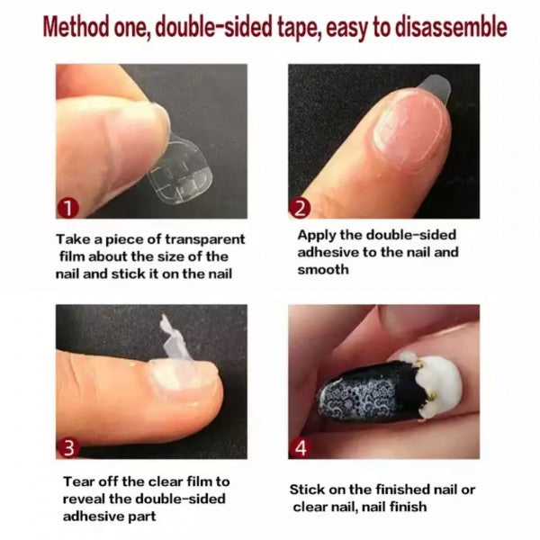 24 Pieces Girls Fashion Matte Fake Nail Set With Glue - Shop N Save