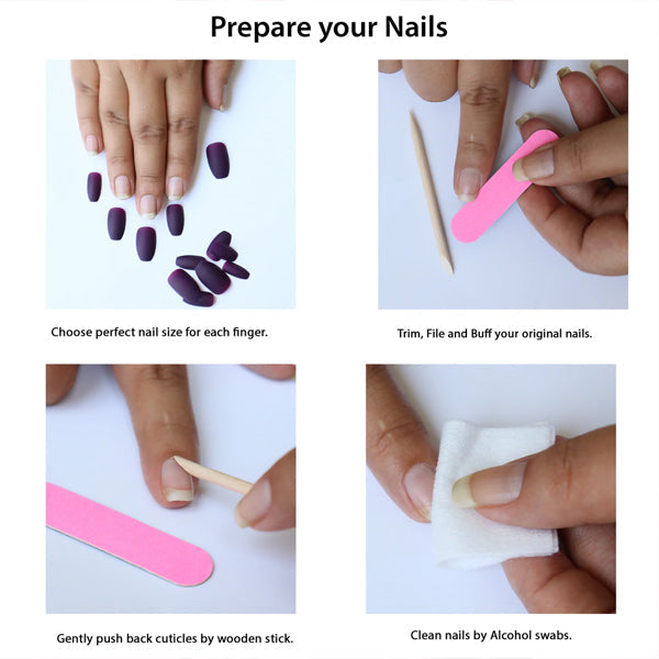 Professional Fake Nails Applicator Cleaning Care Kit