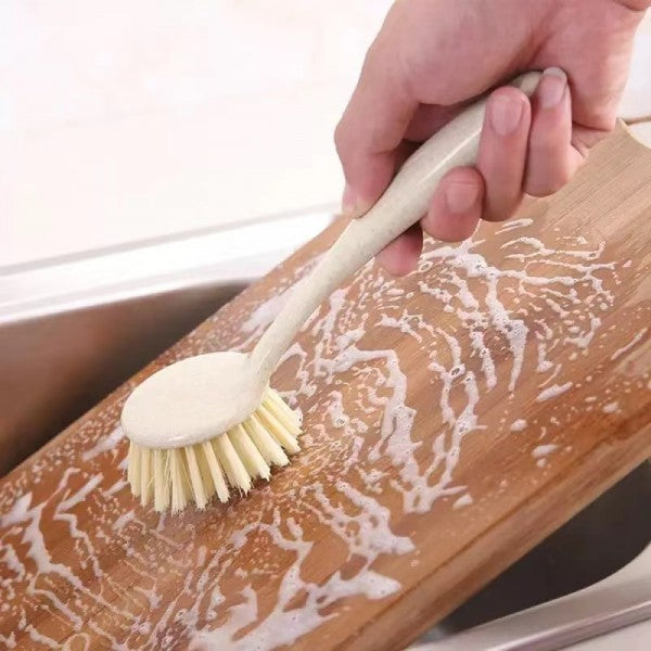 Multifunctional Kitchen Utensil Pot Cleaning Brush - Beige - Shop N Save