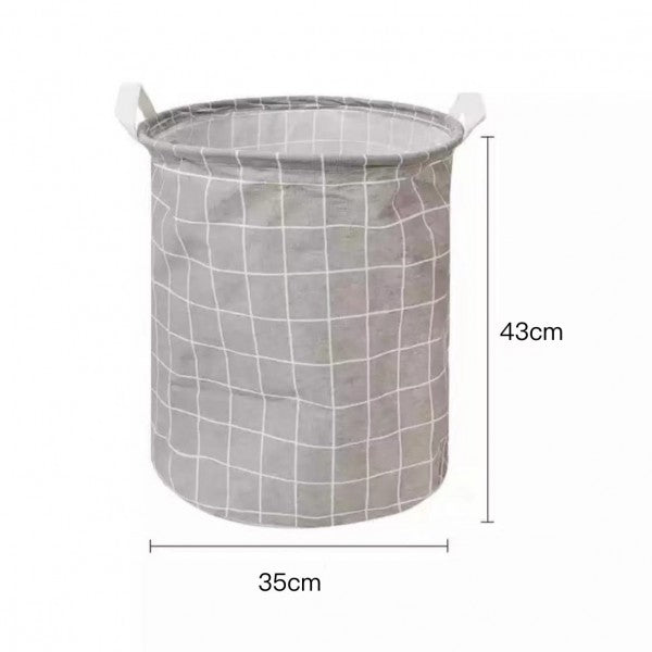 Folding Dirty Laundry And Toys Storage Basket - Gray