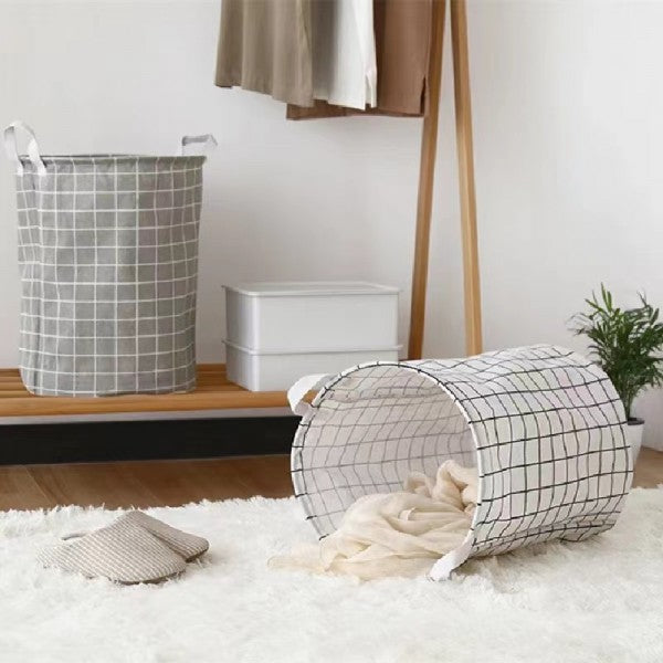 Folding Dirty Laundry And Toys Storage Basket - Gray