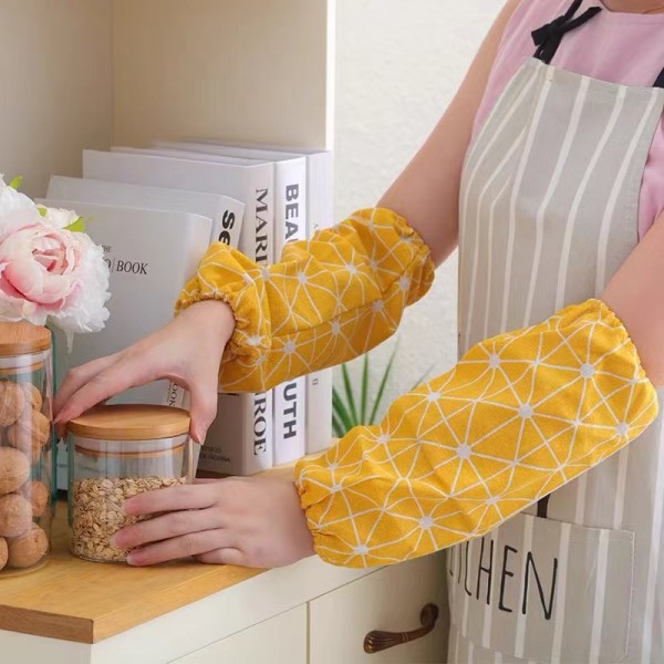 Stain Resistant Cotton Arm Protector Kitchen Sleeves