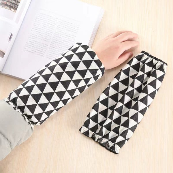 Stain Resistant Cotton Arm Protector Kitchen Sleeves