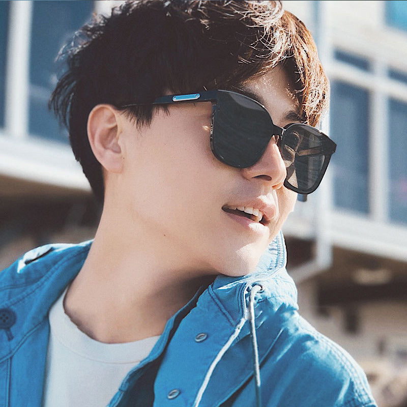 Unisex Fashion Sunscreen Trend Sunglasses - Black - Shop N Save