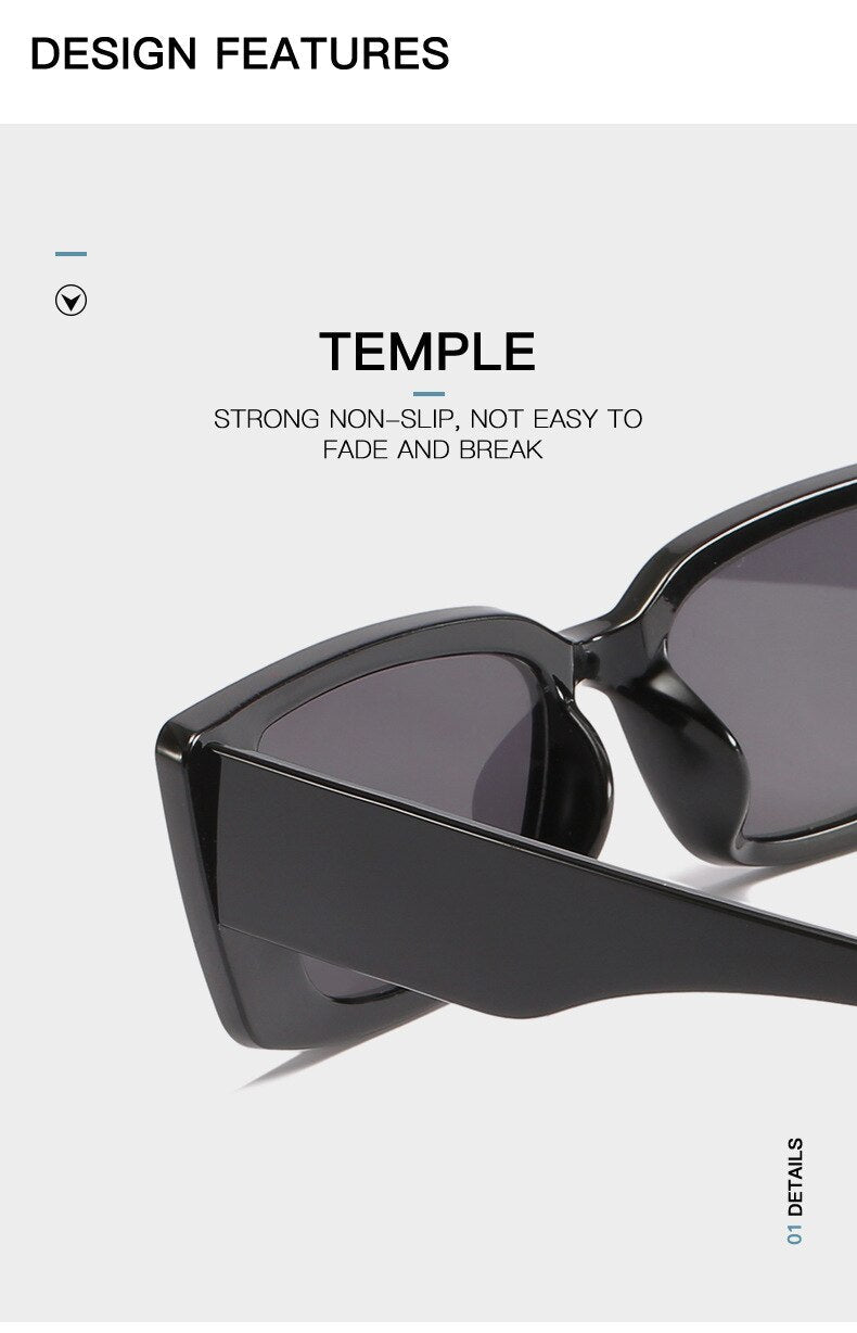 Women Fashion Small Frame Personality Sunglasses - Black - Shop N Save