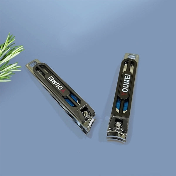 Two Pieces High Quality Double Shape Nail Clipper - Silver