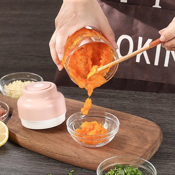 Wireless Intelligent Electric Food Garlic Machine - 250 ML - Shop N Save