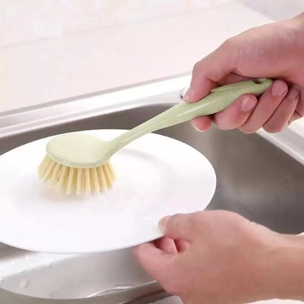 Multifunctional Kitchen Utensil Pot Cleaning Brush - Beige - Shop N Save