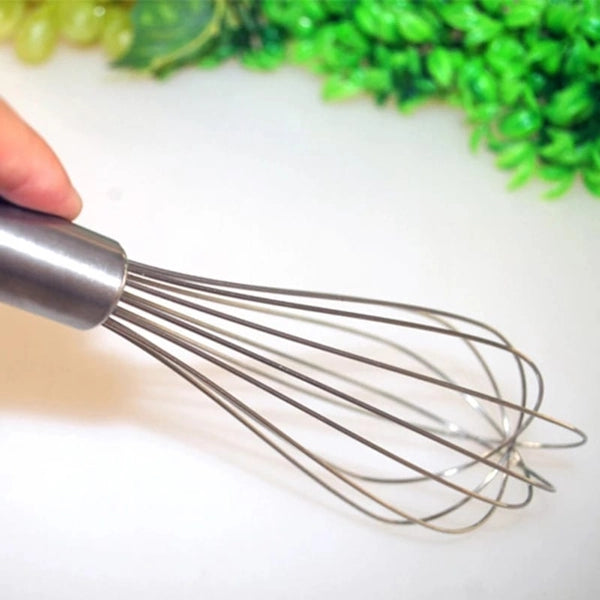 Stainless Steel Manual Egg Beater - Silver - Shop N Save