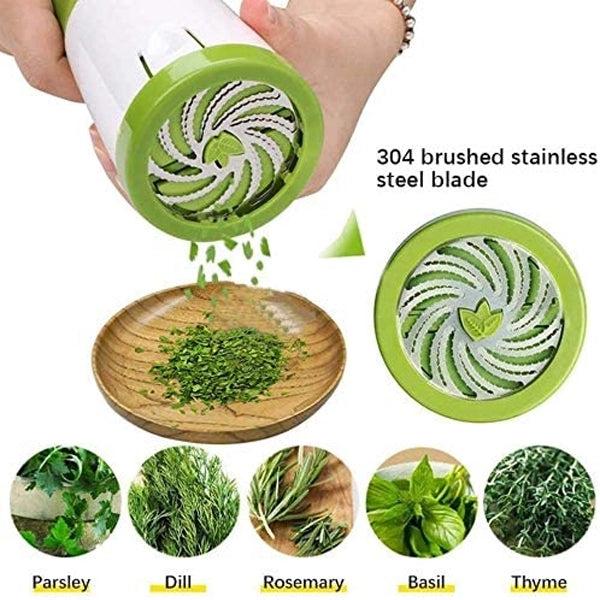 Fruit and Vegetable Spice Manual Herb Grinder - White Green