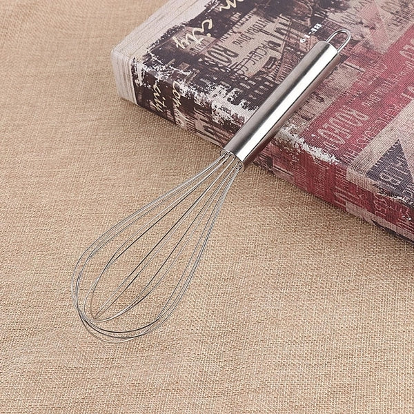 Stainless Steel Manual Egg Beater - Silver - Shop N Save