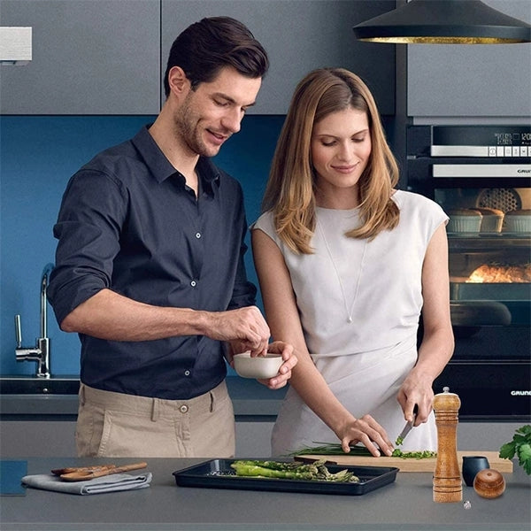 Adjustable Wooden Salt And Pepper Swivel Grinder Mill - Beige - Shop N Save