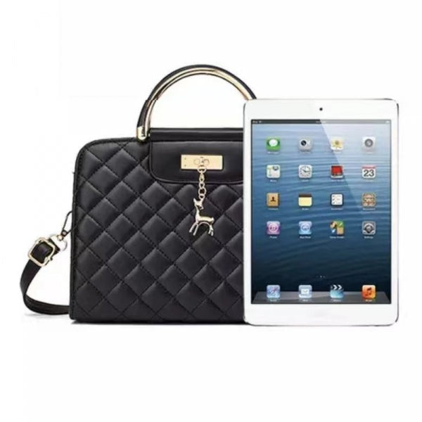 Ladies Fashion Rhombus Large Capacity Handbag - Red - Shop N Save