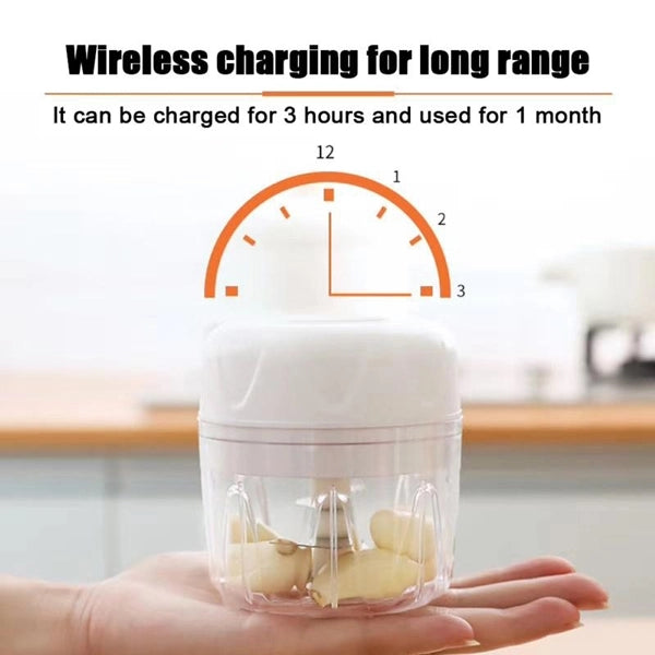 Cordless Usb Rechargeable Electric Mini Grinder - White - Shop N Save