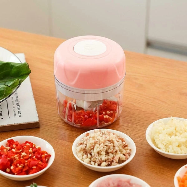 Cordless Usb Rechargeable Electric Mini Grinder - Pink - Shop N Save