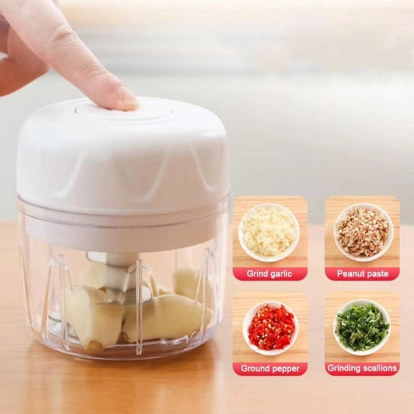 Cordless Usb Rechargeable Electric Mini Grinder - White - Shop N Save